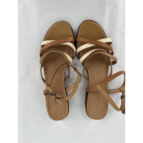 MADEWELL The Lori Sandal Dried Rose Leather Sandals Size 8.5 - Picture 4 of 9